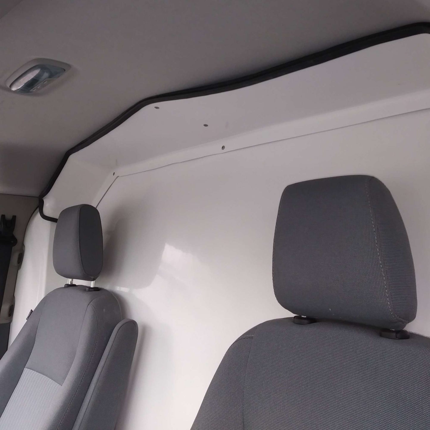 Partition for FORD TRANSIT van 150, 250 and 350 (Low, Medium, & High Roof Models) | Composite Safety Bulkhead, Reduces Noise & Improves Climate Control, Impact-Resistant Cargo Barrier, by CORVUM Tek
