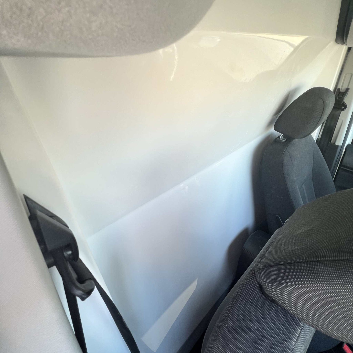 Partition for FORD TRANSIT CONNECT | Composite Safety Bulkhead, Reduces Noise & Improves Climate Control, Impact-Resistant Cargo Barrier, by CORVUM Tek