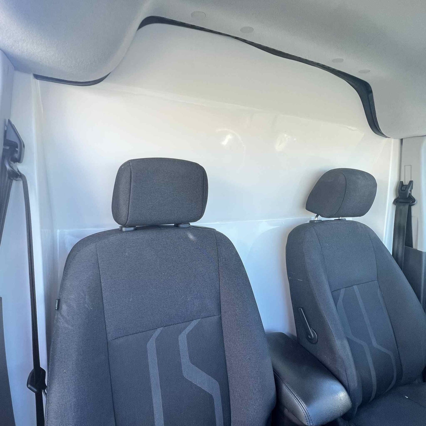 Partition for FORD TRANSIT CONNECT | Composite Safety Bulkhead, Reduces Noise & Improves Climate Control, Impact-Resistant Cargo Barrier, by CORVUM Tek