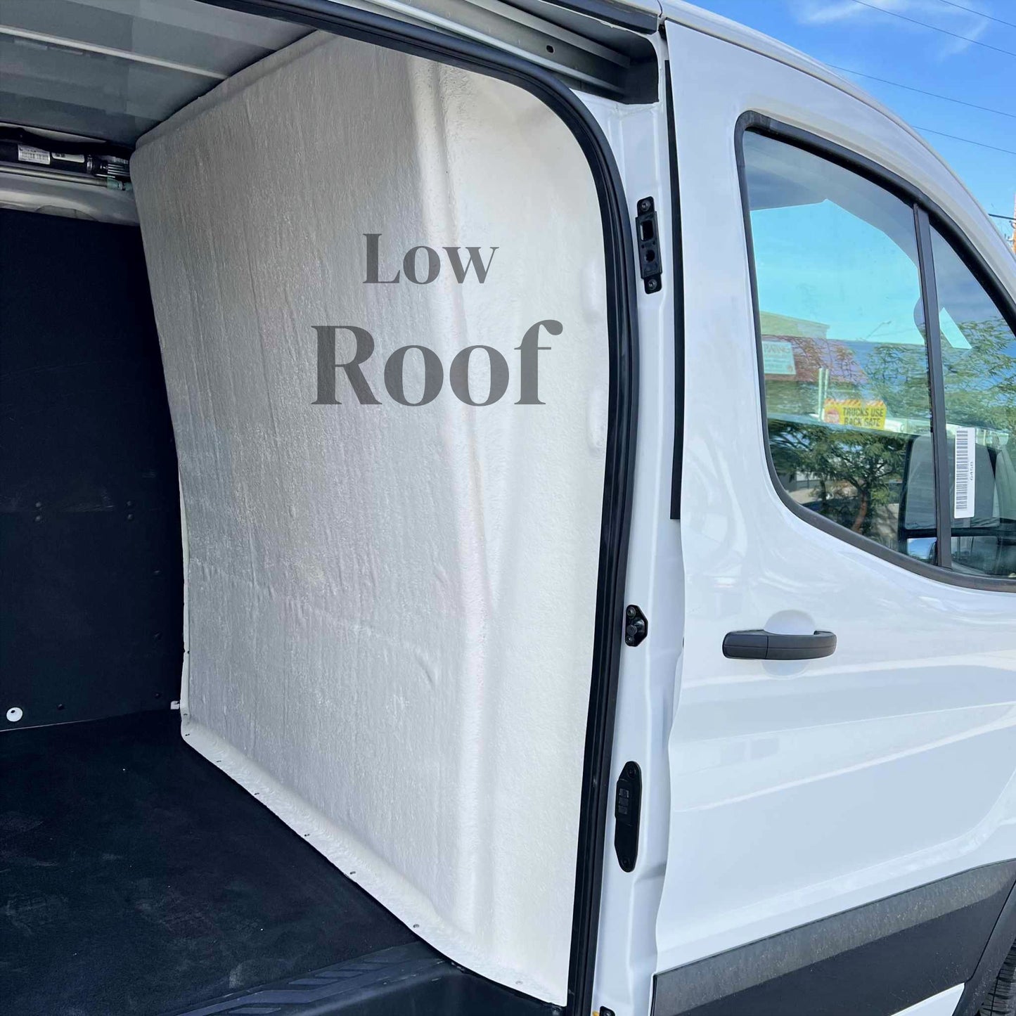 Partition for FORD TRANSIT van 150, 250 and 350 (Low, Medium, & High Roof Models) | Composite Safety Bulkhead, Reduces Noise & Improves Climate Control, Impact-Resistant Cargo Barrier, by CORVUM Tek