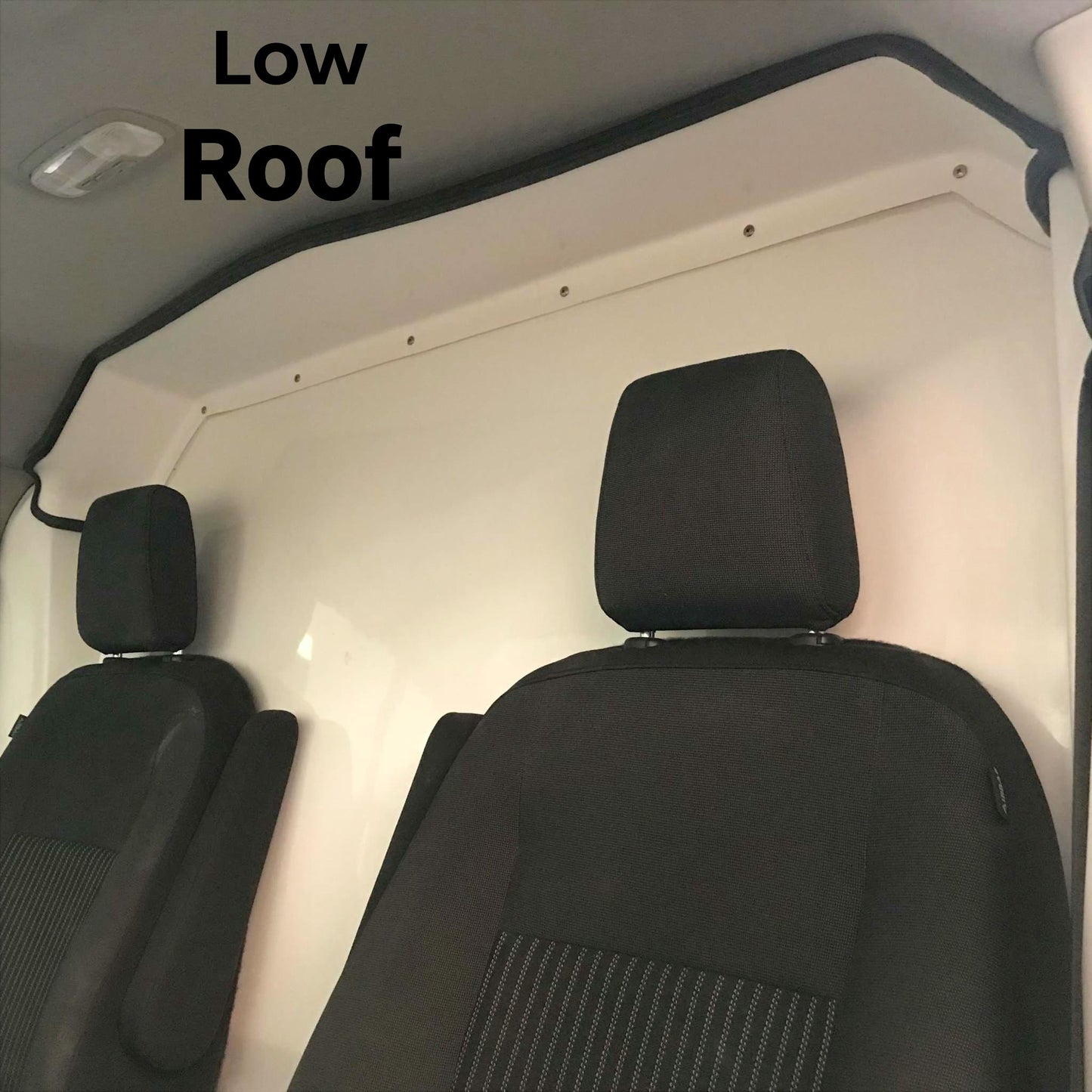 Partition for FORD TRANSIT van 150, 250 and 350 (Low, Medium, & High Roof Models) | Composite Safety Bulkhead, Reduces Noise & Improves Climate Control, Impact-Resistant Cargo Barrier, by CORVUM Tek