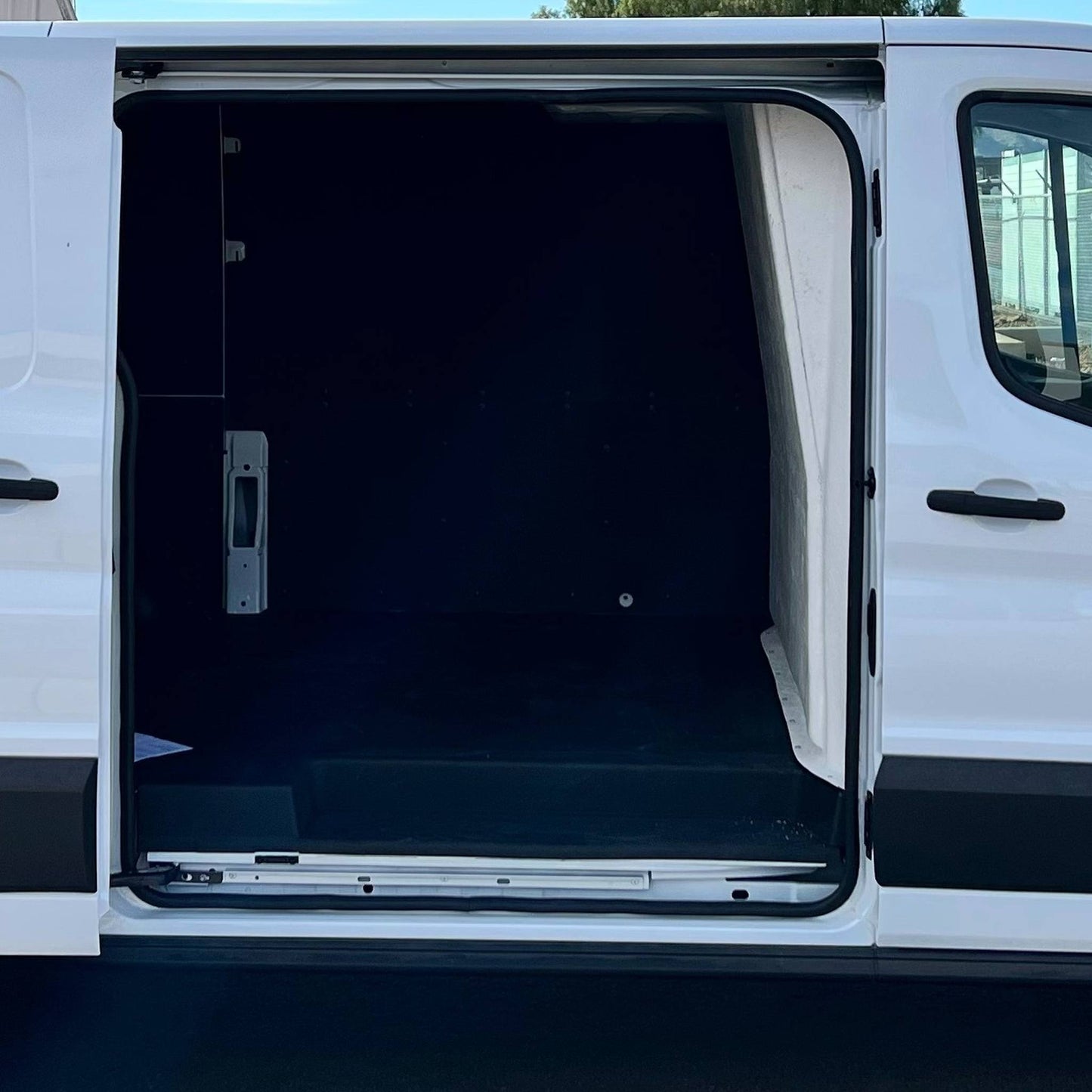 Partition for FORD TRANSIT van 150, 250 and 350 (Low, Medium, & High Roof Models) | Composite Safety Bulkhead, Reduces Noise & Improves Climate Control, Impact-Resistant Cargo Barrier, by CORVUM Tek