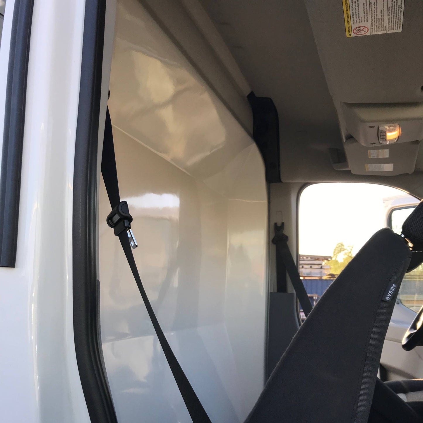 Partition for FORD TRANSIT van 150, 250 and 350 (Low, Medium, & High Roof Models) | Composite Safety Bulkhead, Reduces Noise & Improves Climate Control, Impact-Resistant Cargo Barrier, by CORVUM Tek