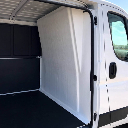 Partition for RAM PROMASTER van 1500, 2500 and 3500 (Standard & High Roof Models) | Composite Safety Bulkhead, Reduces Noise & Improves Climate Control, Impact-Resistant Cargo Barrier, by CORVUM Tek
